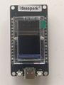 The front side of the ESP32 with the display