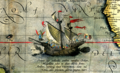 Magellan's ship Victoria. Carrack.