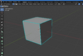 (If normals are fixed (shift+N in edit mode) the box will look better. This is not used in the following parts).
