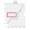 Taking 2.5 km out of the measuring stick, we gain 30 km of river length.