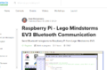 Koen Kempeneers @ https://www.hackster.io/KKE/raspberry-pi-lego-mindstorms-ev3-bluetooth-communication-aa42e2