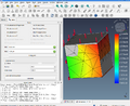 The FreeCAD FEM solver gives some results.